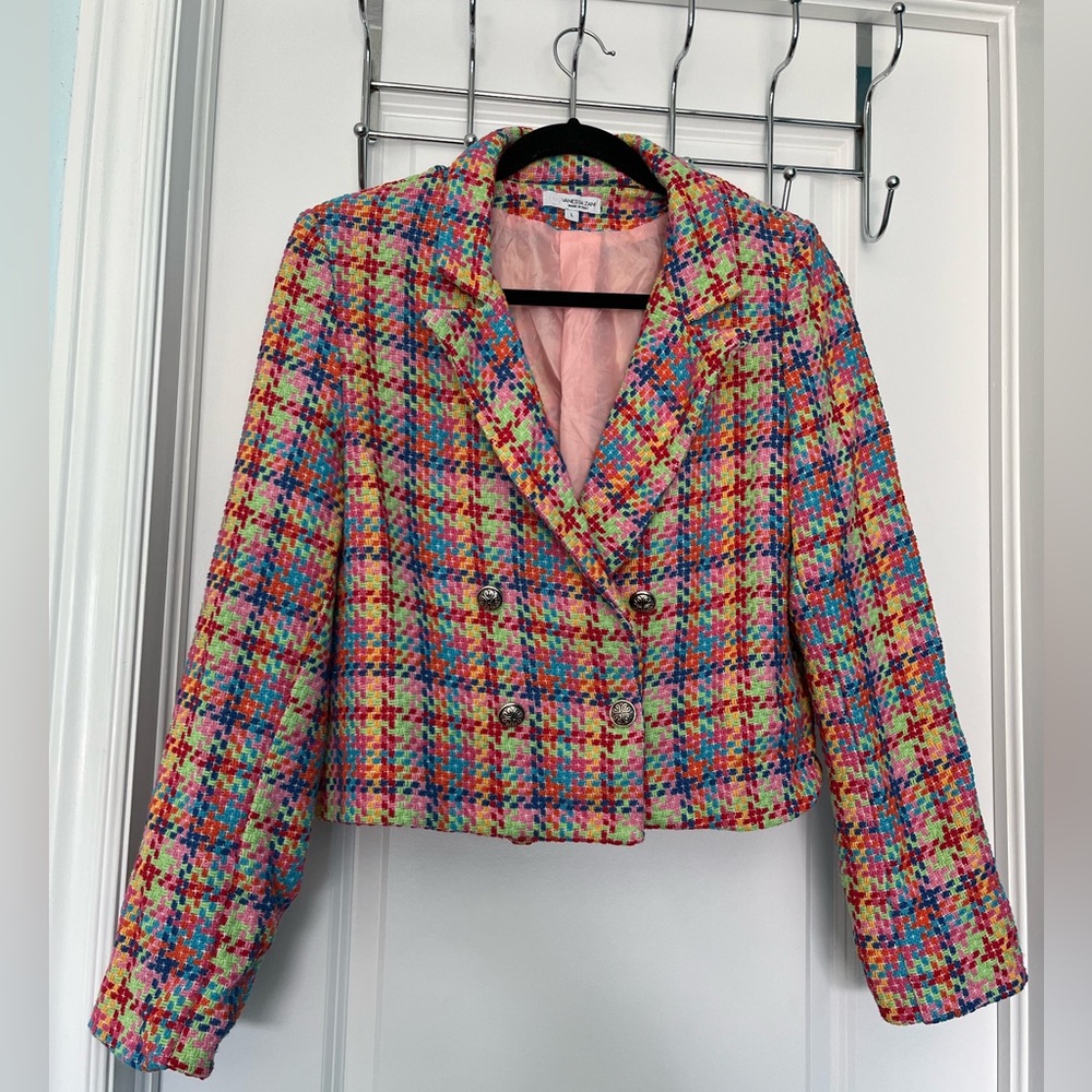 Multicolour Cropped Blazer